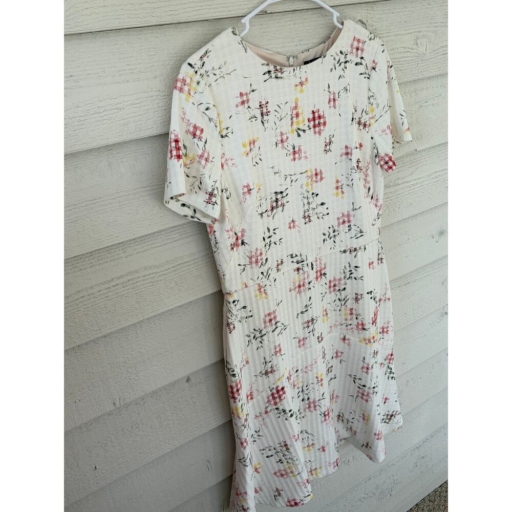 Lauren Ralph Lauren Floral Dress Size 8/10 Short Sleeve Fit & Flare - Picture 4 of 9
